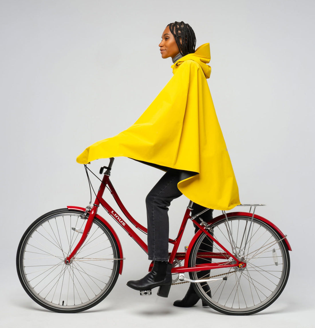 ECENCE 1x Housse de pluie panier pour bicyclette Jaune Couverture